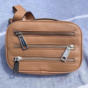 NWTs Rebecca Minkoff 3 Zip Belt Bag (Desert Tan)